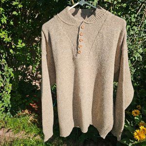 Pendleton Wool 5 Button Henley Sweater SZ XL